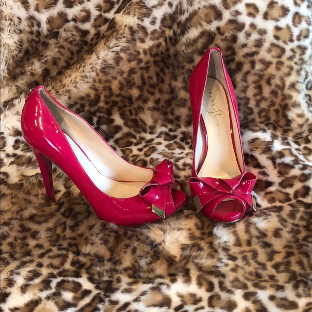 Ivanka Trump Hot Pink Patent Leather Heels